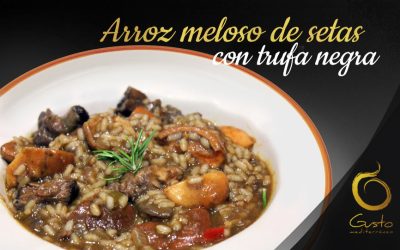 Arroz Meloso de Setas con Trufa Negra