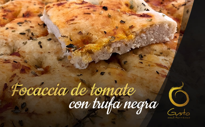 Focaccia de tomate y trufa fresca